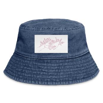 Hand of the Protector - Vintage Bucket Hat - vintage denim - Front