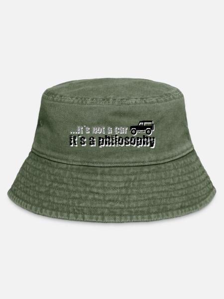 Philosophy Defender Land-Rover - Vintage Bucket Hat - Olivgrün vintage