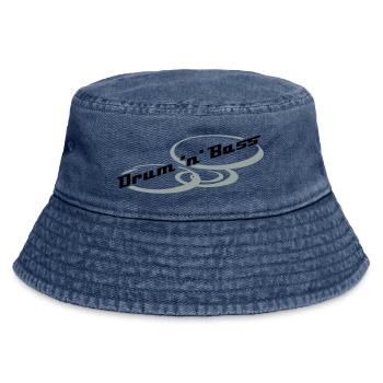 Drum 'n' Bass Design - Vintage Bucket Hat - Vintage Denim - Vorne