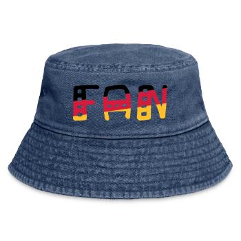 FAN - Shirt Germany - Vintage Bucket Hat - vintage denim - Front