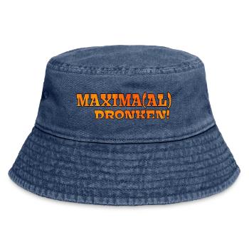 Maximum drunk. King's Day Royal Family Maxima # - Vintage Bucket Hat - vintage denim - Front