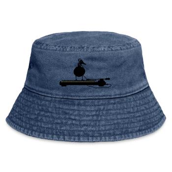 disco duck turntable - Vintage Bucket Hat - Vintage Denim - Vorne