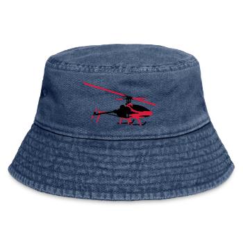 Hubschrauber - Vintage Bucket Hat - Vintage Denim - Vorne