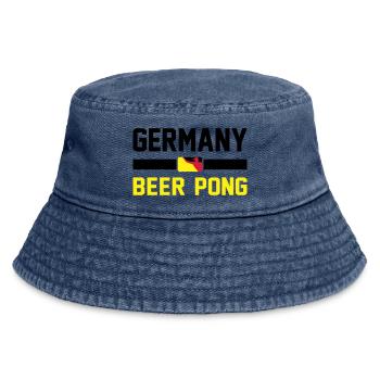 Germany Beer Pong - Vintage Bucket Hat - Vintage Denim - Vorne