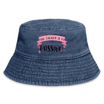 La pole dance est ma passion - Dancer Gift - Bob vintage - vintage bleu jeans - Devant