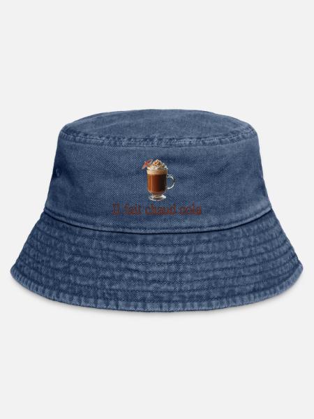 Es ist heiße Cola - Vintage Bucket Hat - Vintage Denim