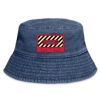 Cassette Retro Mixtape – Music Cult Motif - Vintage Bucket Hat - vintage denim - Front