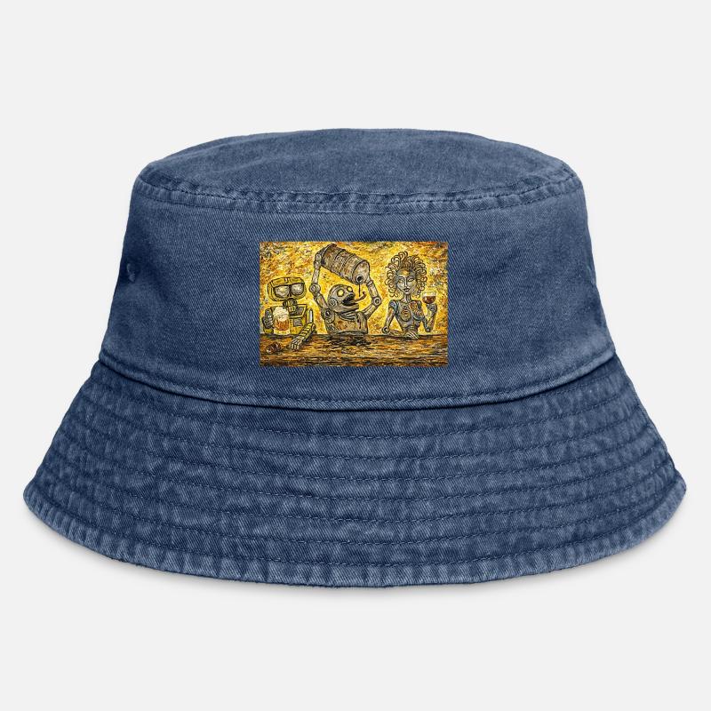 Barre de vis perdues - Bob vintage - vintage bleu jeans