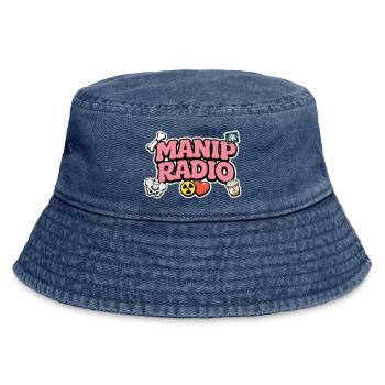 Manip Radio Humour Symbols and logo Radiology - Vintage Bucket Hat - vintage denim - Front