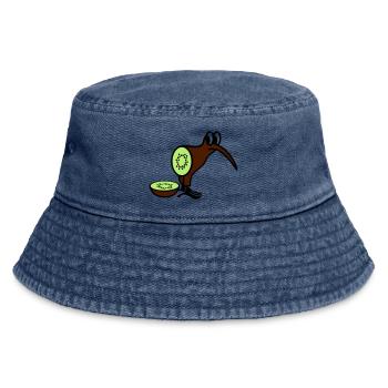 Kiwi - Vintage Bucket Hat - Vintage Denim - Vorne