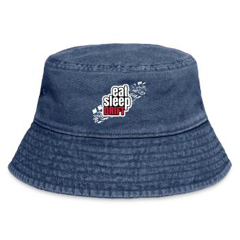 Eat Sleep Drift - Vintage Bucket Hat - Vintage Denim - Vorne