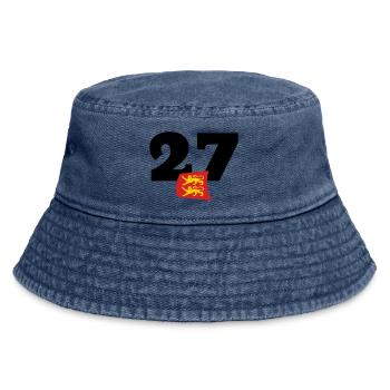 Normandy - Eure - 27 - Vintage Bucket Hat - vintage denim - Front