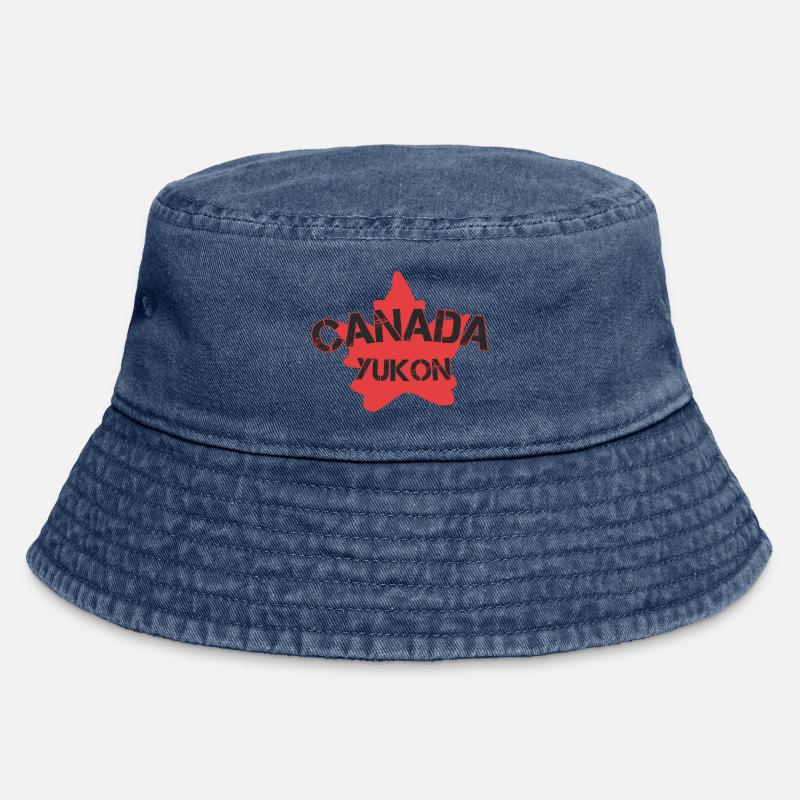Yukon Canada - Cappello da pescatore vintage - vintage denim
