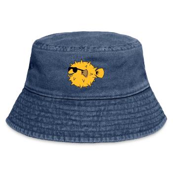 YEAH COOL - Vintage Bucket Hat - Vintage Denim - Vorne