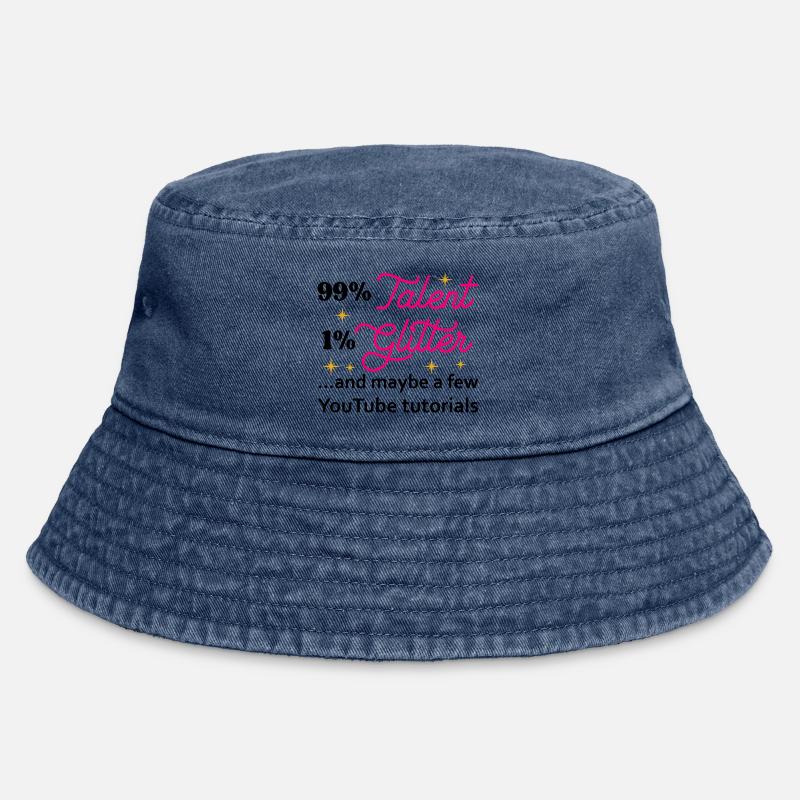 Talent Glitter Étoiles Script - Bob vintage - vintage bleu jeans