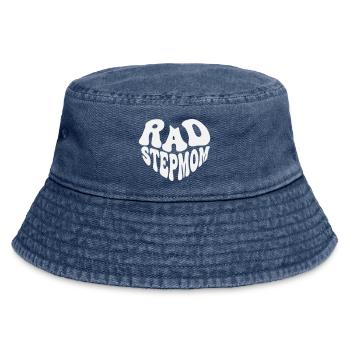 Rad Stepmom – Vintage Heart (Custom Color) - Vintage Bucket Hat - Vintage Denim - Vorne