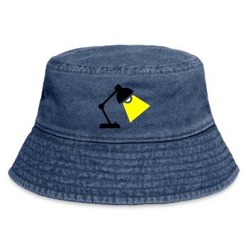 Desk Lamp Light Idea - Vintage Bucket Hat - vintage denim - Front