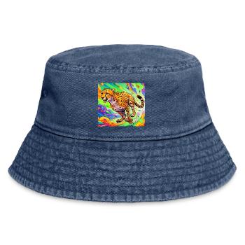 guépard - Bob vintage - vintage bleu jeans - Devant