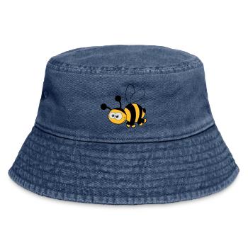 Bee - Bee - Honey - Vintage Bucket Hat - vintage denim - Front