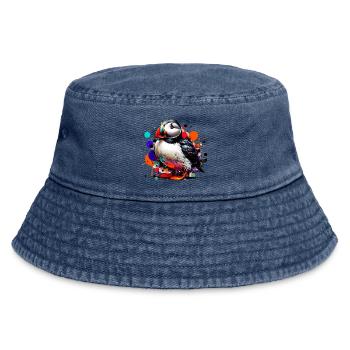 Papageitaucher - Vintage Bucket Hat - Vintage Denim - Vorne