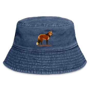 Maned wolf - Vintage Bucket Hat - vintage denim - Front