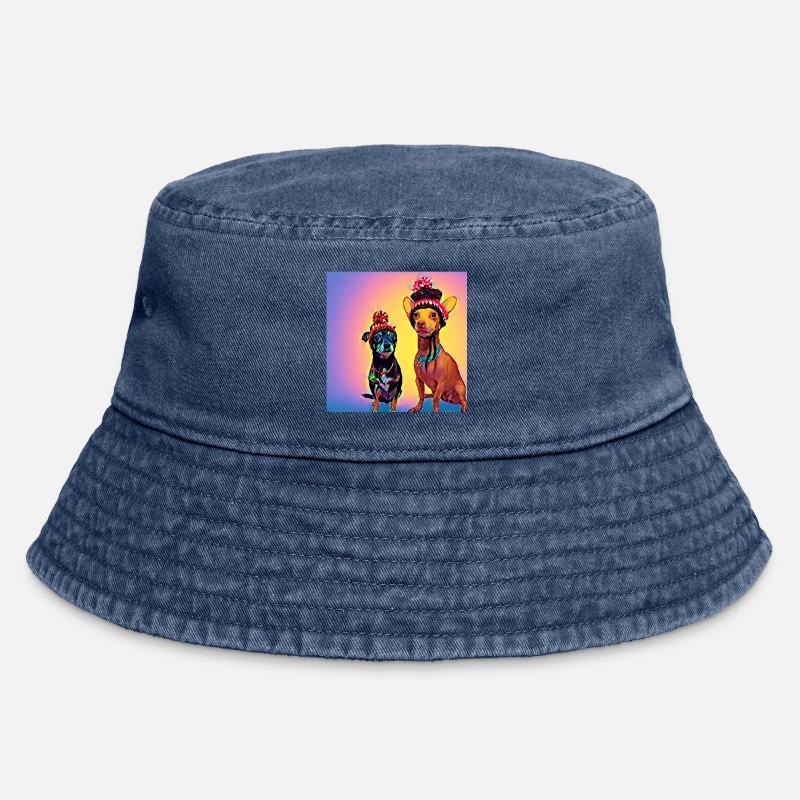 Pop Art - Bob vintage - vintage bleu jeans
