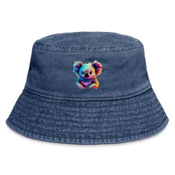 Koala - Vintage Bucket Hat - vintage denim - Front