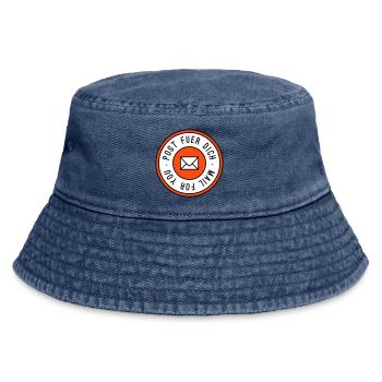 Post fuer dich dreifarbig - Vintage Bucket Hat - Vintage Denim - Vorne