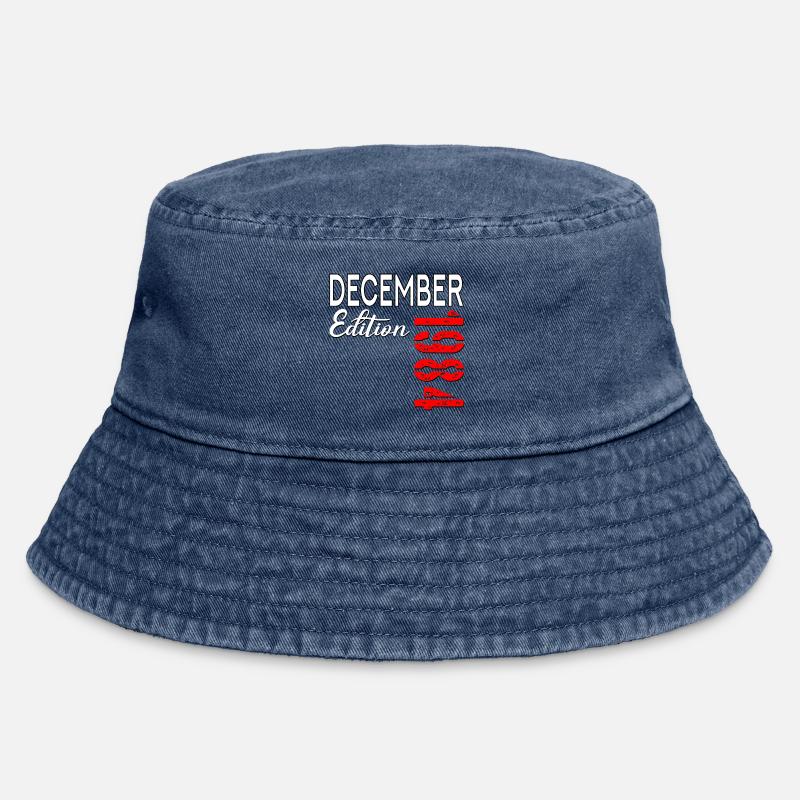 42E ANNIVERSAIRE DÉCEMBRE 1984 - Bob vintage - vintage bleu jeans