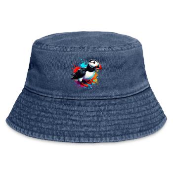 Papageitaucher - Vintage Bucket Hat - Vintage Denim - Vorne