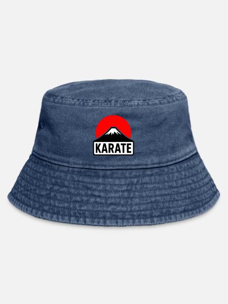 Fuji-San - Vintage Bucket Hat - Vintage Denim