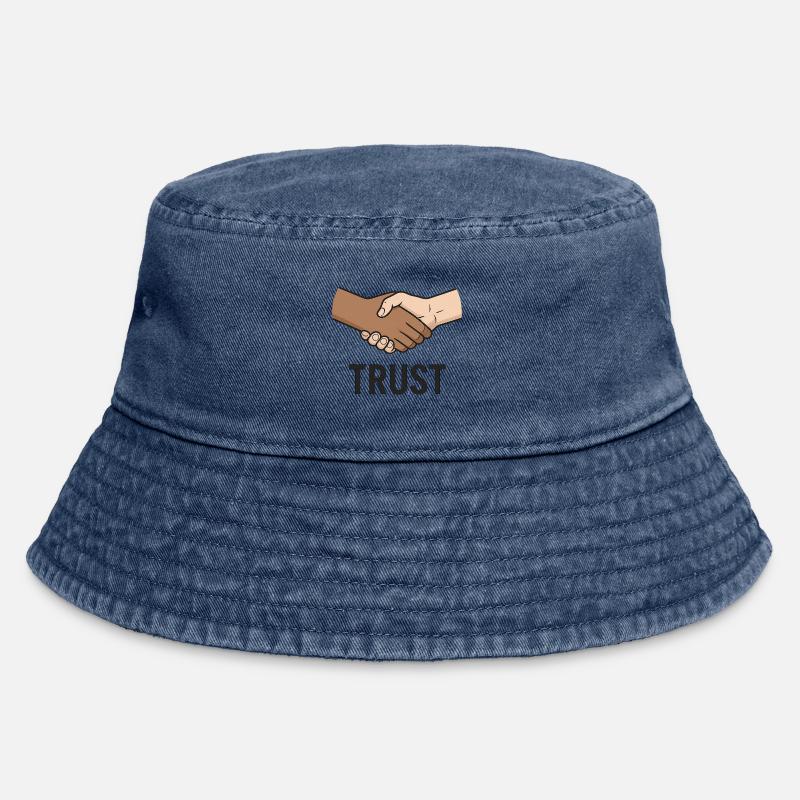 Conception du symbole de poignée de main équitable - Bob vintage - vintage bleu jeans