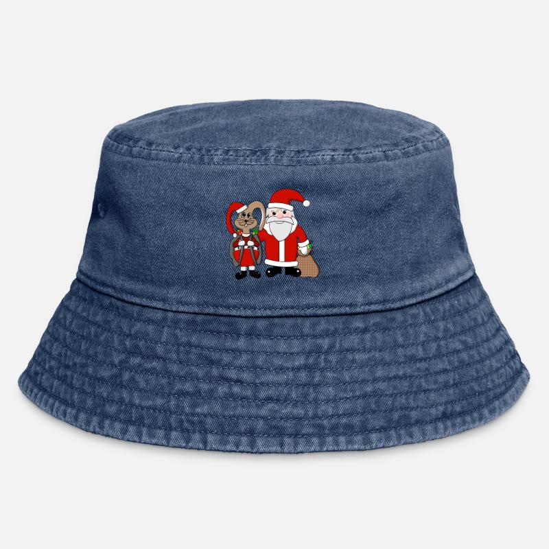 Équipe Noël - Bob vintage - vintage bleu jeans