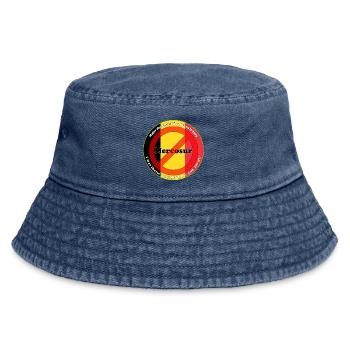 Farmers' protest against Mercosur - Vintage Bucket Hat - vintage denim - Front