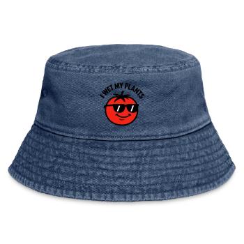 Je Mouille Mes Plantes Tomate Jardinage - Bob vintage - vintage bleu jeans - Devant