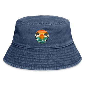 Endless Summer: Sea, Sun & Vibes - Vintage Bucket Hat - vintage denim - Front