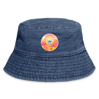 Koala im Neon-Wunderland - Vintage Bucket Hat - Vintage Denim - Vorne