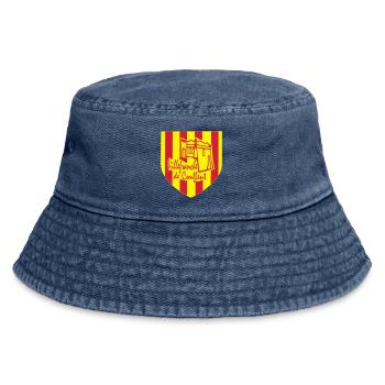 villefranche de conflent,pyrènèes orientales - Vintage Bucket Hat - vintage denim - Front