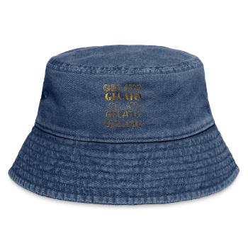 Gelato in gold - Vintage Bucket Hat - Vintage Denim - Vorne