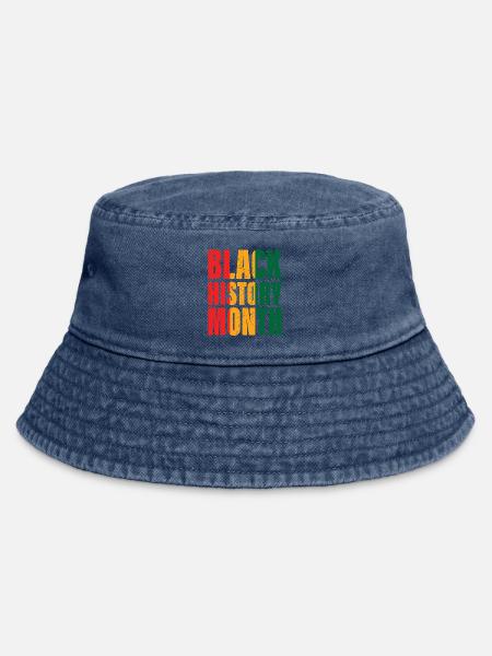 Black History Month - Vintage Bucket Hat - Vintage Denim