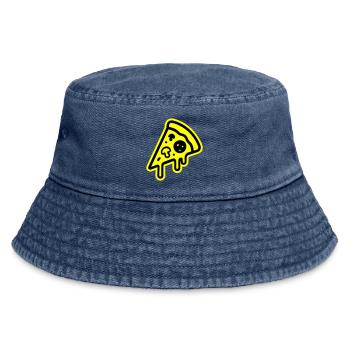 Icône de la pizza - Bob vintage - vintage bleu jeans - Devant