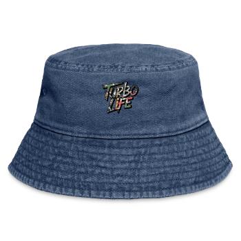 Turbo Life Camo Motiv für JDM Fans Männer Jungs - Vintage Bucket Hat - Vintage Denim - Vorne
