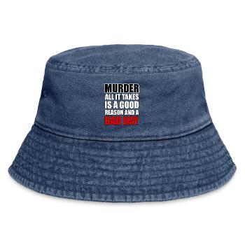 Le meurtre – une bonne raison et une mauvaise journée - Bob vintage - vintage bleu jeans - Devant