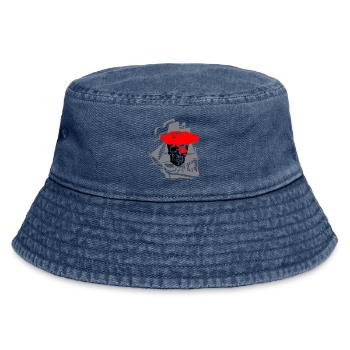 Pirat - Vintage Bucket Hat - Vintage Denim - Vorne