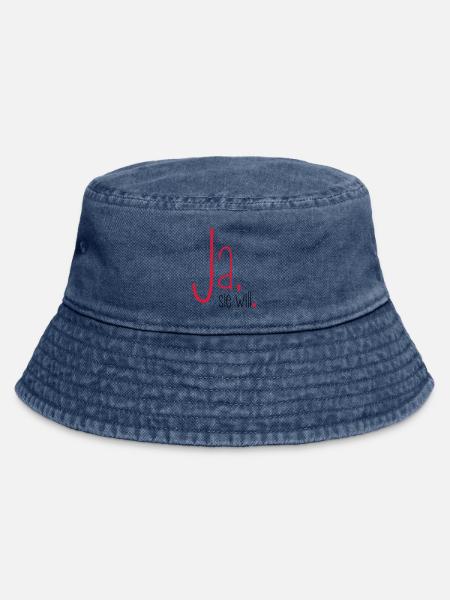 Ja sie will Junggesellin Junggesellenabschied - Vintage Bucket Hat - Vintage Denim