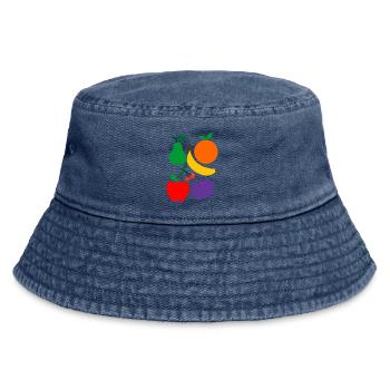 Fruit - Vintage Bucket Hat - vintage denim - Front