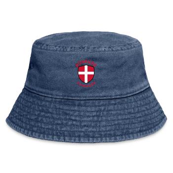 Roskilde-Dänemark-Schild - Vintage Bucket Hat - Vintage Denim - Vorne