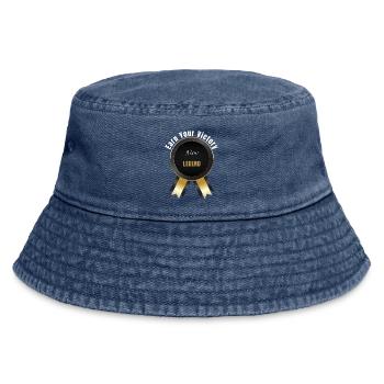 Earn Your Victory – Gewinnerpreis | Erfolg motiviert - Vintage Bucket Hat - Vintage Denim - Vorne