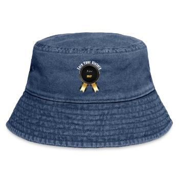 Earn Your Victory – Champion Award | Motivation Ba - Vintage Bucket Hat - vintage denim - Front