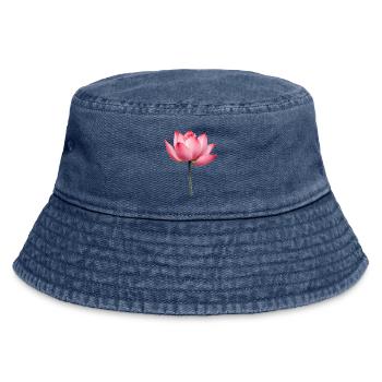 Lotusblume Seerose - Vintage Bucket Hat - Vintage Denim - Vorne
